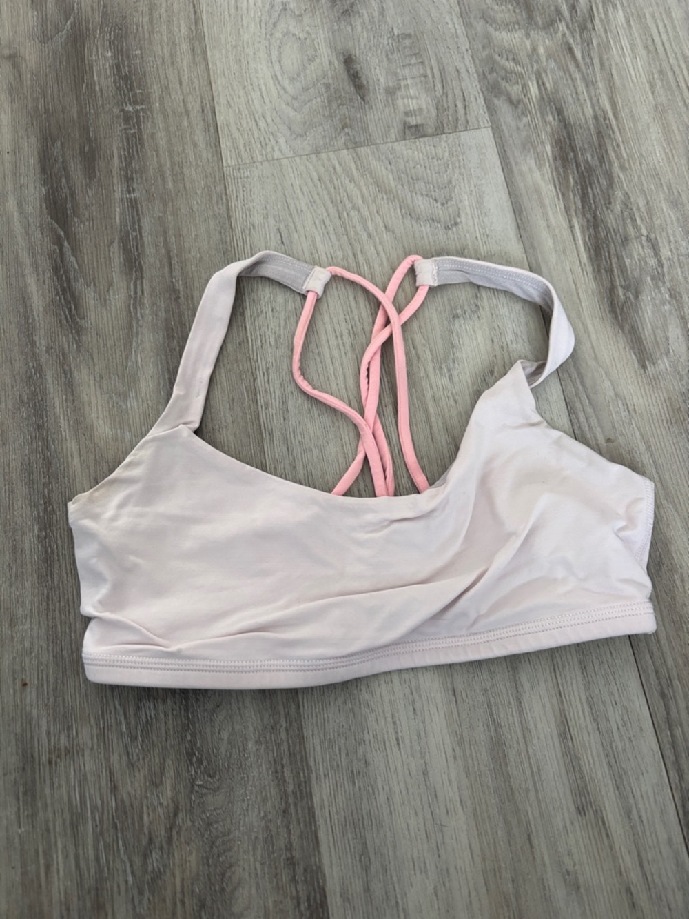 lululemon athletica Light Pink Strappy Sports Bra
